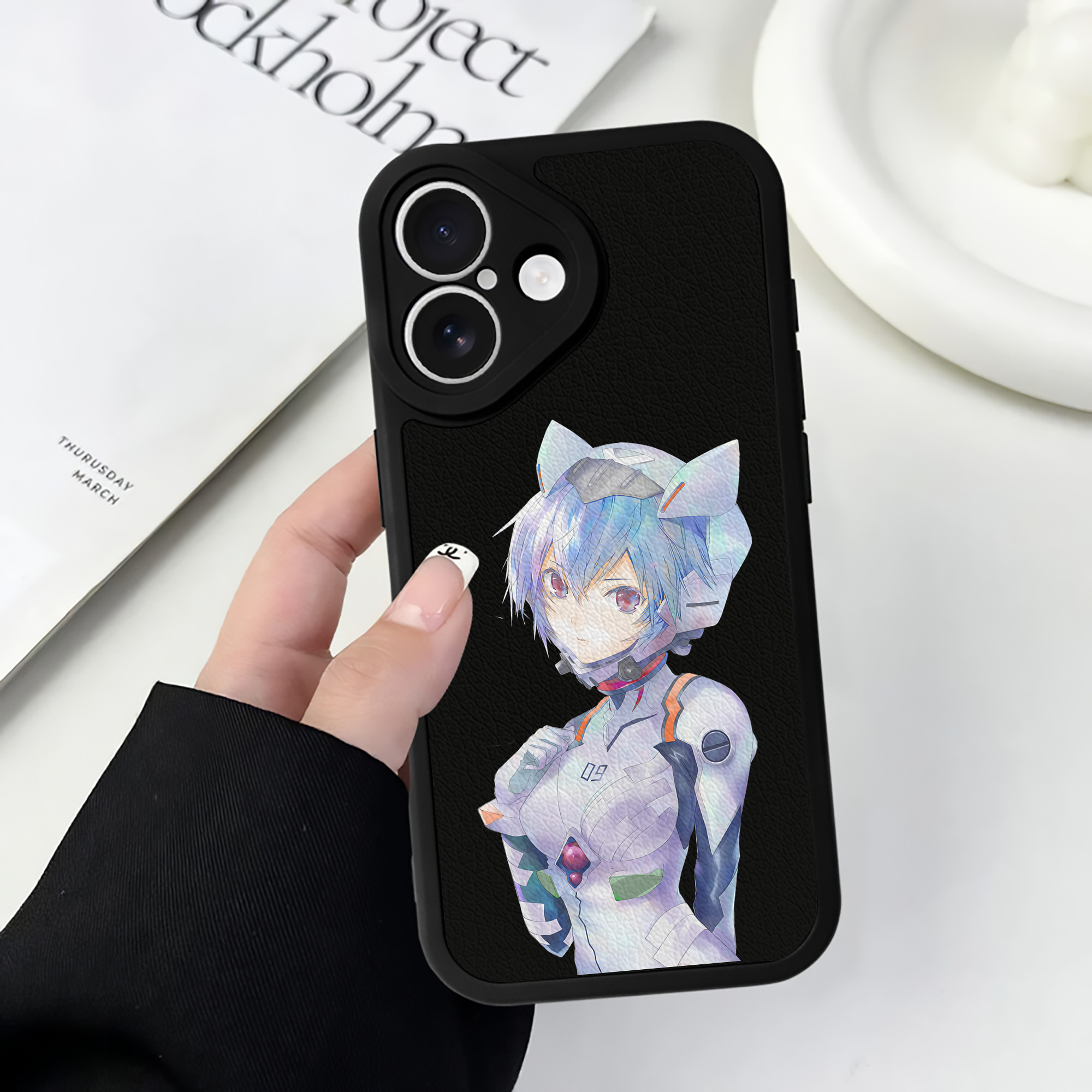 （画像用） EVA 新世紀エヴァンゲリオン 【iPhone 16シリーズ対応】シリコンスマホケース（レザー調） 材質：シリコン